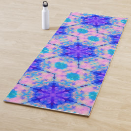Blue & Pink Gradient Pastel Bubble Art Yogamat