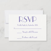 Blue Pink Ombre Sunset Periwinkle RSVP (Voorkant)