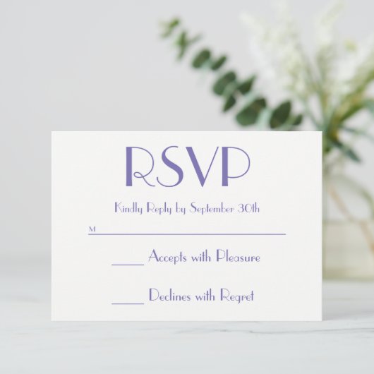Blue Pink Ombre Sunset Periwinkle RSVP (Staand voorkant)