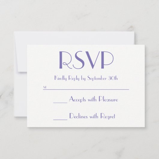 Blue Pink Ombre Sunset Periwinkle RSVP Kaartje (Voorkant)