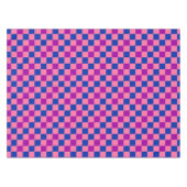 Blue Pink Purple Checkered Pattern Design  Tafelkleed (Voorkant (Horizontaal))