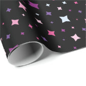 Blue Pink Purple Stars Cosmic Space. Cadeaupapier (Rol Hoek)