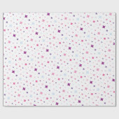 Blue Pink Purple Stars Cosmic Space. Cadeaupapier (Vlak)