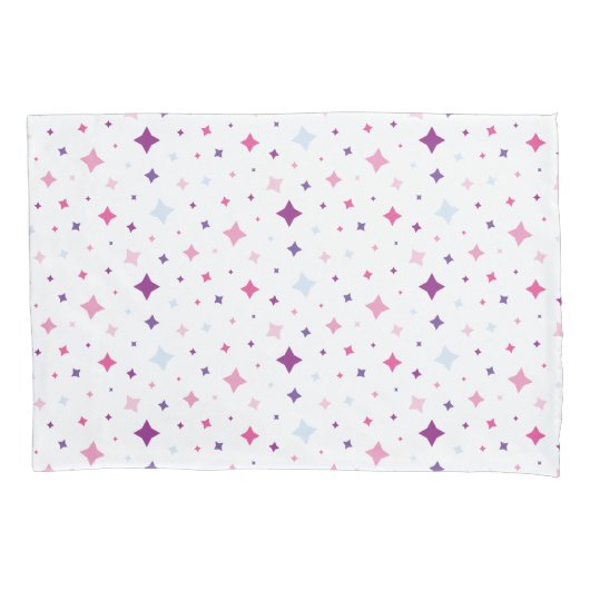 Blue Pink Purple Stars Cosmic Space. Kussensloop (Voorkant)