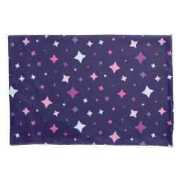 Blue Pink Purple Stars Cosmic Space Night Sky. Kussensloop
