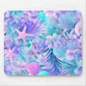 BLUE PINK PURPLE UNDERSEA PLANTS & SEASHELLS MUISMAT (Voorkant)
