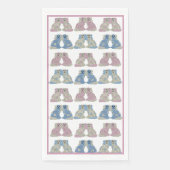 Blue Pink Staffordshire Dogs Ginger Jars Jar Servet (Voorkant)