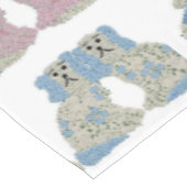 Blue Pink Staffordshire Dogs Ginger Jars Jar Tafelkleed (Gekanteld)