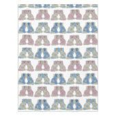 Blue Pink Staffordshire Dogs Ginger Jars Jar Tafelkleed (Voorkant)