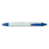 Blue Pink Washing Cleaning Housekeeper Lady Zwarte Inkt Pen (Achterkant)