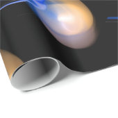 BLUE PINK WHITE ALIEN PEARLS CADEAUPAPIER (Rol Hoek)