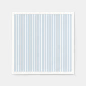 Blue Pinstripe Baby shower Servet (Voorkant)