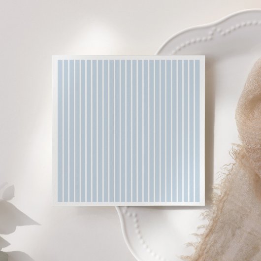 Blue Pinstripe Baby shower Servet