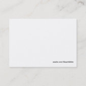 Blue Pinstripe Calling Card Contactkaartje (Achterkant)