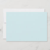 Blue Pinstripes Photo Baby Birth Announements Aankondiging (Achterkant)