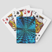 Blue Pixel Matrix Pokerkaarten (Achterkant)