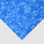 Blue Pixel Mosaic Tissuepapier (Detail)