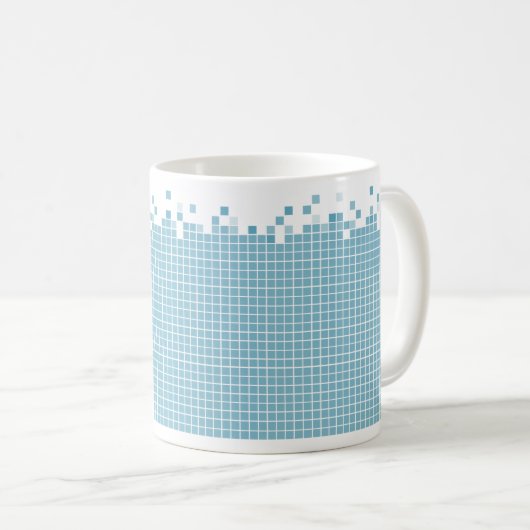 Blue Pixels Geek Koffiemok (Voorkant rechts)