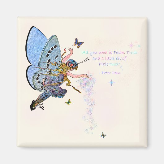 Blue Pixie Dust Magnet (Voorkant)