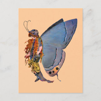 Blue Pixie Fairy Briefkaart