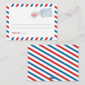 Blue Place Card Postal Service Collectie Plaatskaartje (Voorkant / Achterkant)