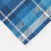 Blue Plaid Boerderij Stijl Fleece Deken (Hoek)