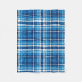 Blue Plaid Boerderij Stijl Fleece Deken