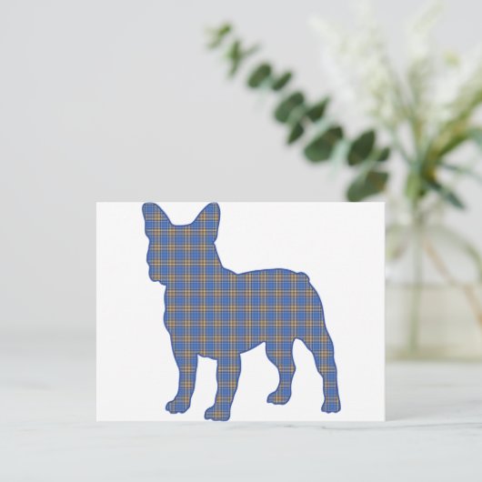 blue_plaid_ briefkaart (Staand voorkant)