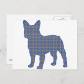 blue_plaid_ briefkaart (Voorkant / Achterkant)