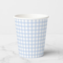 Blue Plaid Gingham-Baby shower