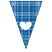 Blue Plaid Het is een Boy Baby shower Vlag Bunting Vlaggetjes (Derde vlag)