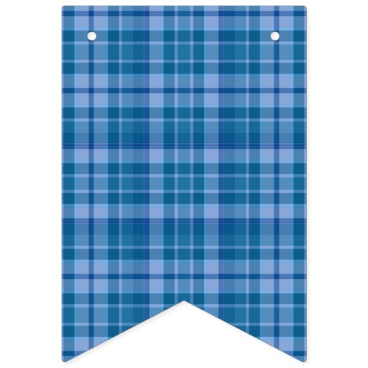 Blue Plaid Het is een Boy Baby shower Vlag Bunting Vlaggetjes (Tweede vlag)