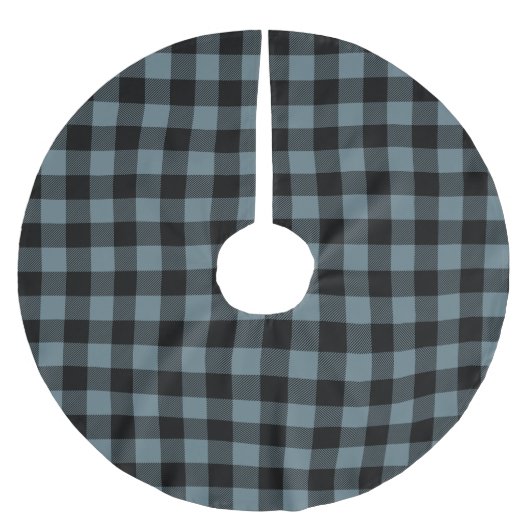  Blue Plaid Kerstboom Rok (Voorkant)