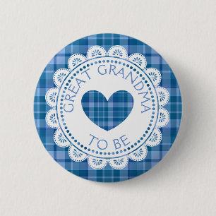 Blue Plaid Oma wordt Button