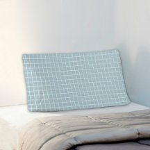 Blue Plaid Pattern Pillowcase