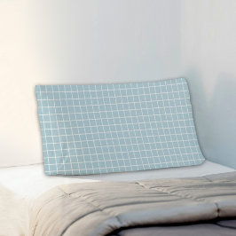 Blue Plaid Pattern Pillowcase Kussensloop