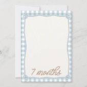 Blue Plaid Rodeo 7e maand Maandelijkse Kaart (Voorkant)