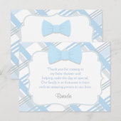 Blue Plaid, Schattigee bedankkaarten Briefkaart (Voorkant / Achterkant)