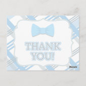 Blue Plaid, Schattigee bedankkaarten Briefkaart (Achterkant)