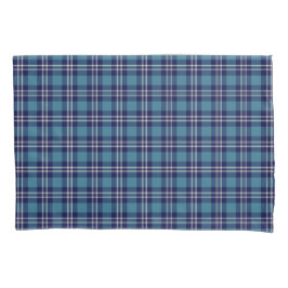 Blue Plaid Scottish St Andrews District Tartan Kussensloop