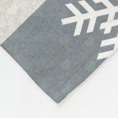 Blue Plaid Snowflake Kerstvakantie Fleece Deken (Hoek)