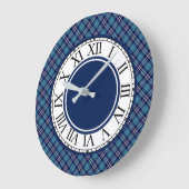 Blue Plaid St Andrews Scotland Tartan Grote Klok (Hoek)