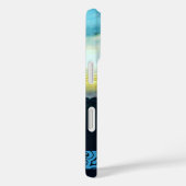 Blue Plaid Sunset Case-Mate iPhone Case (Achterkant / Rechts)