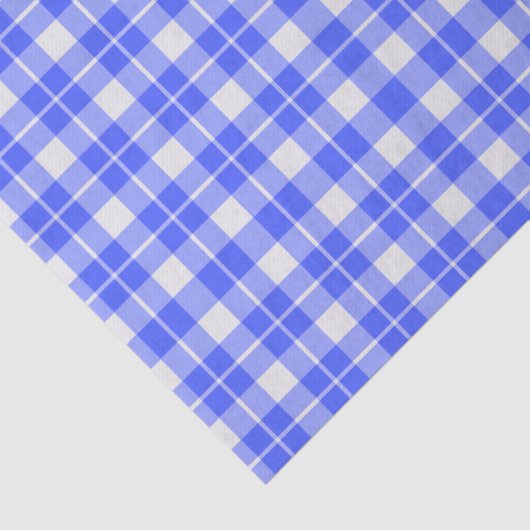 Blue Plaid Tissuepapier (Detail)