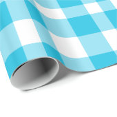 "Blue Plaid Wrapping Paper" Cadeaupapier (Rol Hoek)
