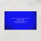 Blue Plain Modern Consultant Visitekaartje (Achterkant)