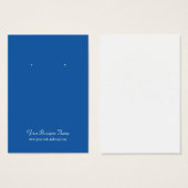 Blue Plain Simple Custom Oorsprongskaart Visitekaartje (Voorkant /achterkant)