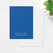 Blue Plain Simple Custom Oorsprongskaart Visitekaartje (Bureau)