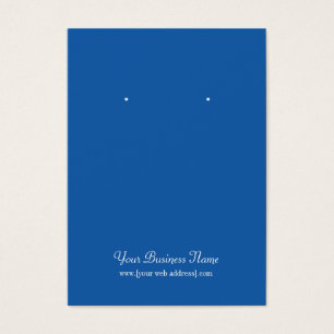 Blue Plain Simple Custom Oorsprongskaart Visitekaartje