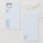 Blue Plain Vertical - Business Visitekaartje (Voorkant / Achterkant)